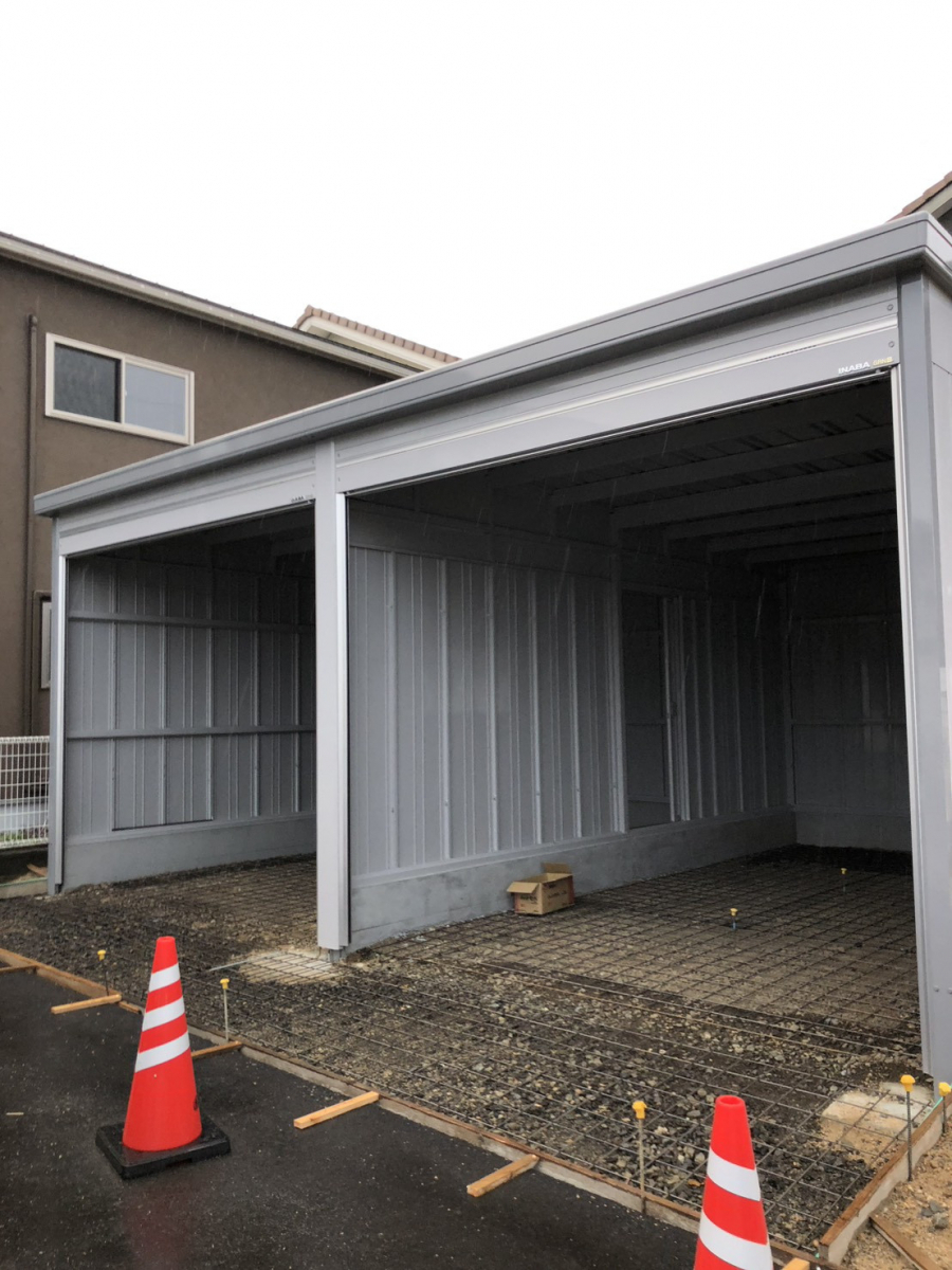 イワイの【敦賀市】シャッター付ガレージを新設｜大切な愛車を守るためのガレージ工事（確認申請もイワイで対応）の施工前の写真2