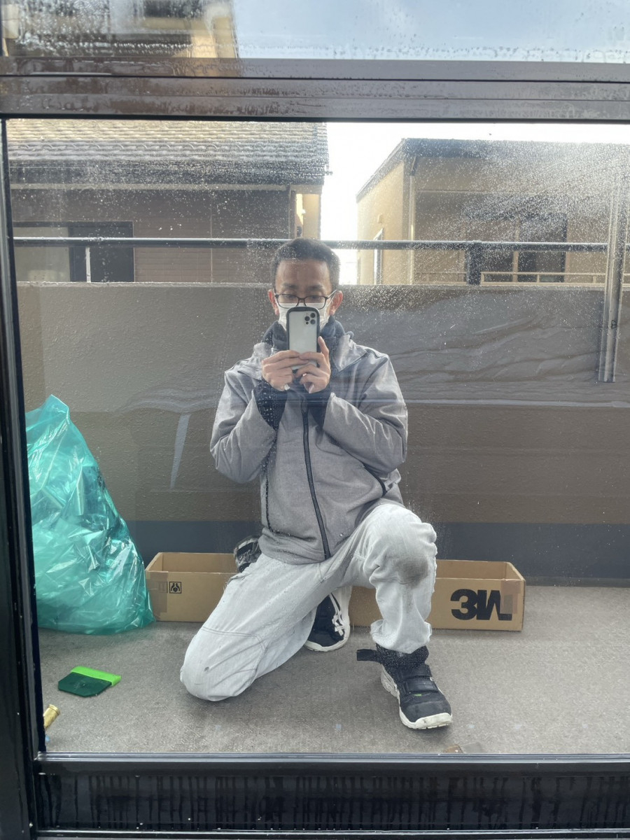 イワイのガラスが割れても落ちない？飛散防止フィルムの効果がよく分かるガラス修理事例｜敦賀市の施工後の写真2