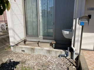 古川オール 江戸川のウッドデッキ工事の施工前の写真1