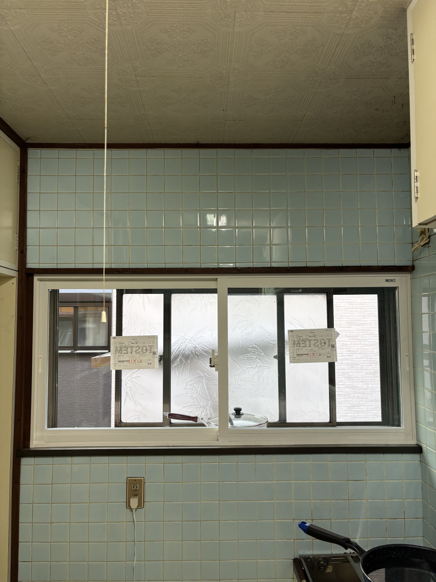 清高ガラスの❄️ 冬になるとキッチンがとにかく寒いの施工後の写真2