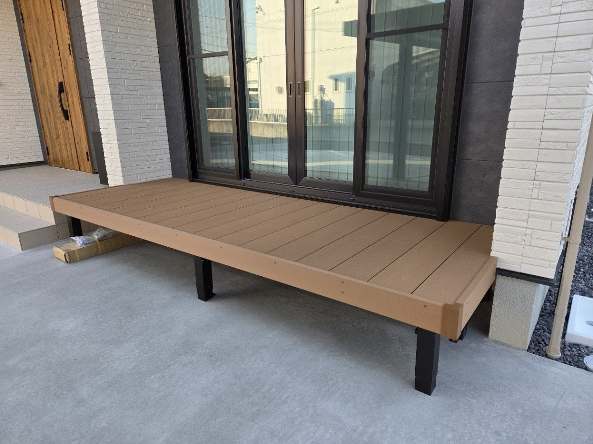 まごころ工房の【中津川市】家族がくつろげる憩いの空間に！ウッドデッキ設置の施工後の写真1