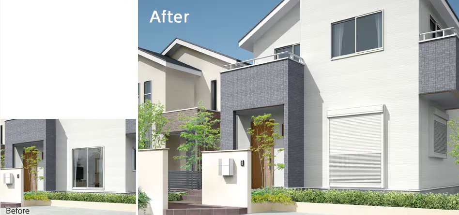 後付けシャッターを検討の方へ🔍台風・防犯・断熱の3つの効果とは?? 山口西京トーヨー住器 岩国営業所のブログ 写真1