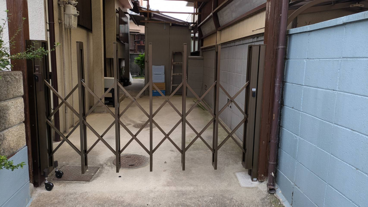 キムラの【京都府】伸縮門扉取付工事の施工後の写真1