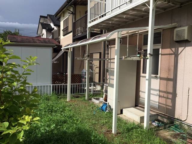 中央アルミ住器の洗濯物の干場にテラスが欲しいの施工後の写真1