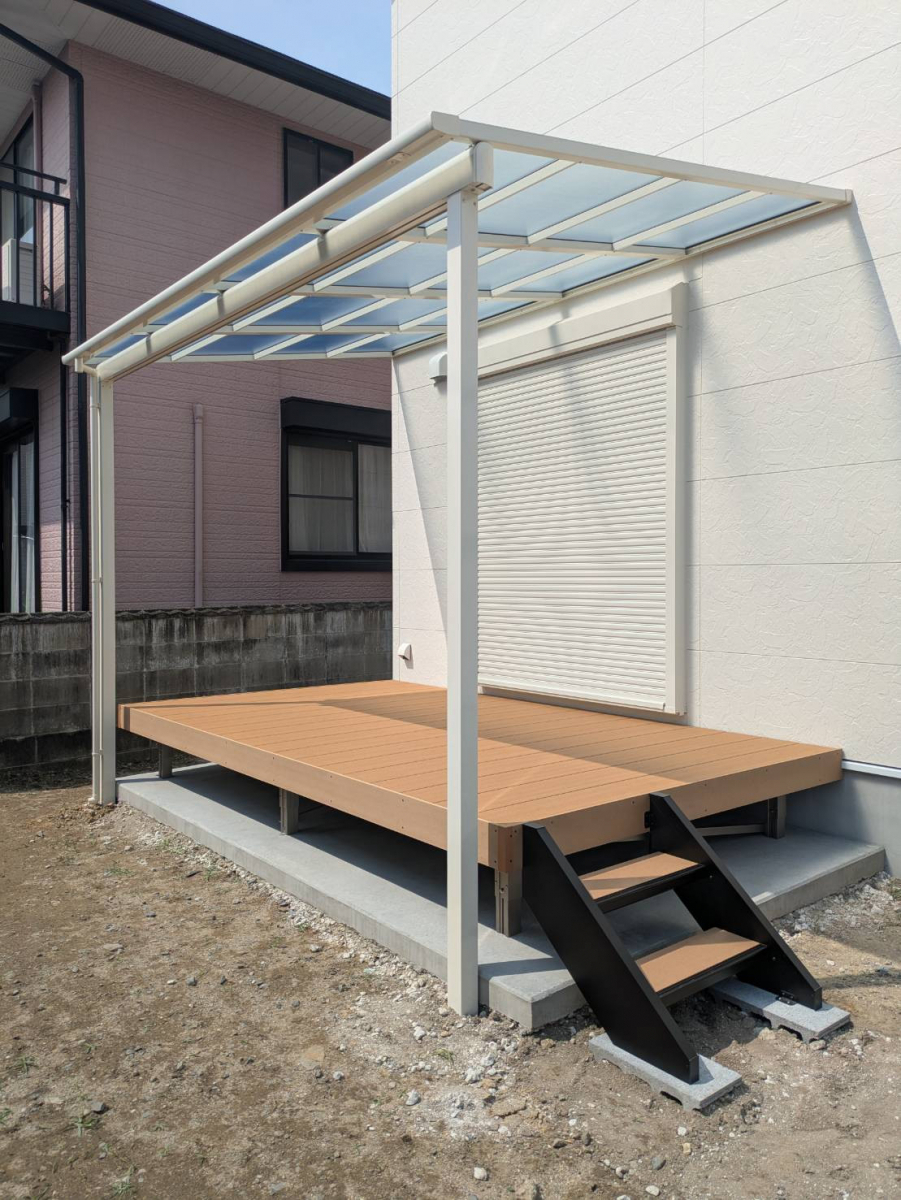 中央アルミ住器の【四日市市】LIXIL スピーネ＆レストステージで快適なアウトドア空間への施工後の写真1