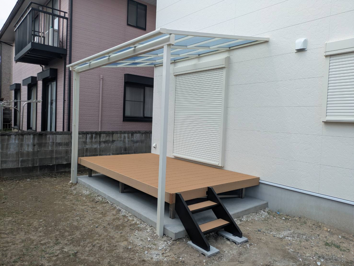 中央アルミ住器の【四日市市】LIXIL スピーネ＆レストステージで快適なアウトドア空間への施工後の写真2
