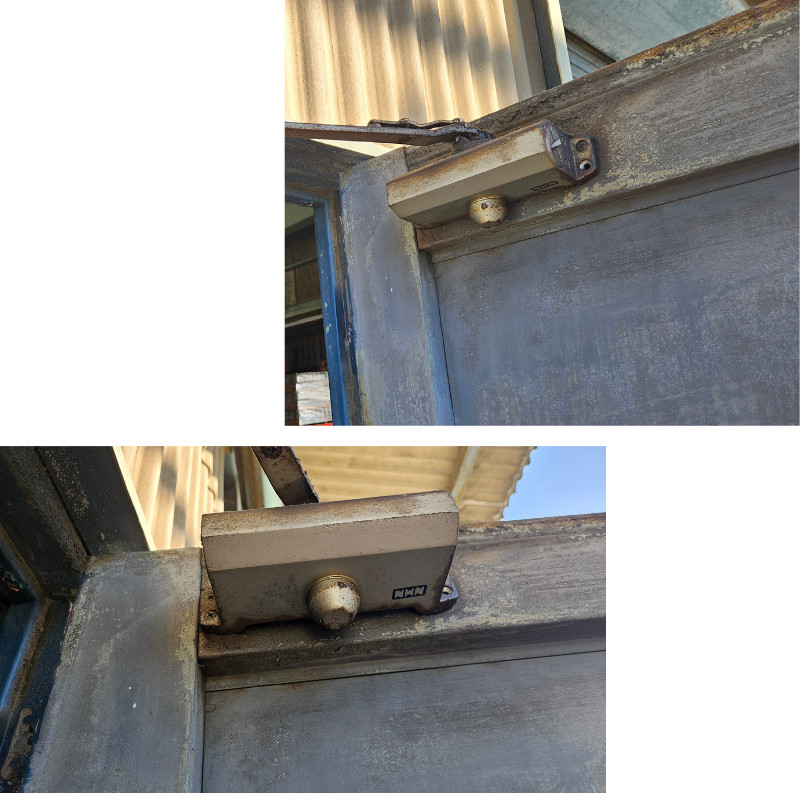 イガラシの【草加市】油漏れ・バタンと閉まるドアを解決！ドアクローザー2ヶ所交換の施工前の写真2