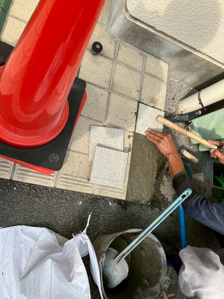 さぬきトーヨー住器の【高松市】某施設タイル補修工事施工例の施工後の写真1