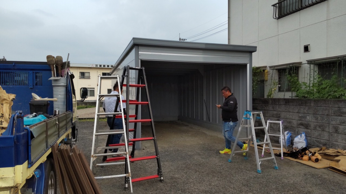 丸亀トーヨー リノベ・パートナーズの【ガレージ工事】ガレージ+アスファルト舗装工事の施工後の写真2