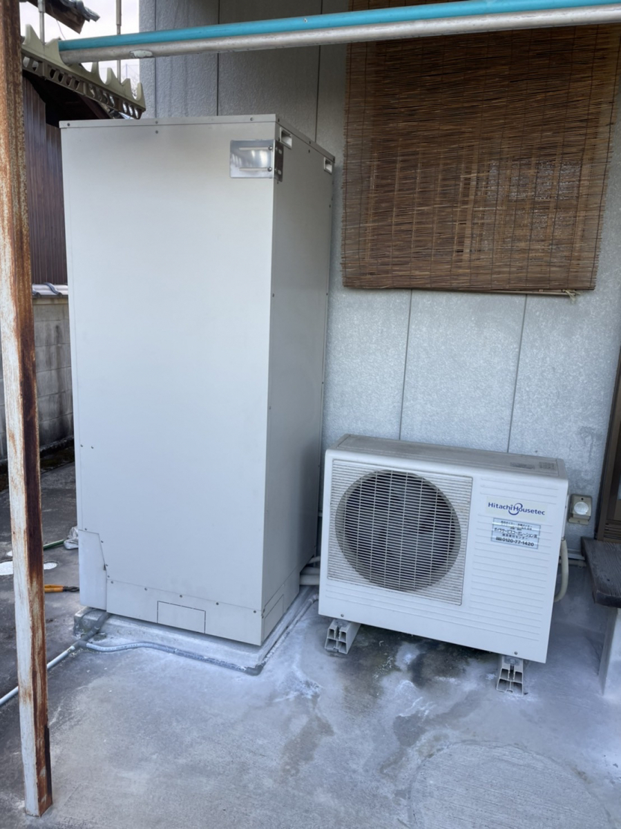 丸亀トーヨー   リノベ   パートナーズの【善通寺市 生野町 エコキュート工事】１Dayリフォーム　エコキュート😄の施工前の写真2