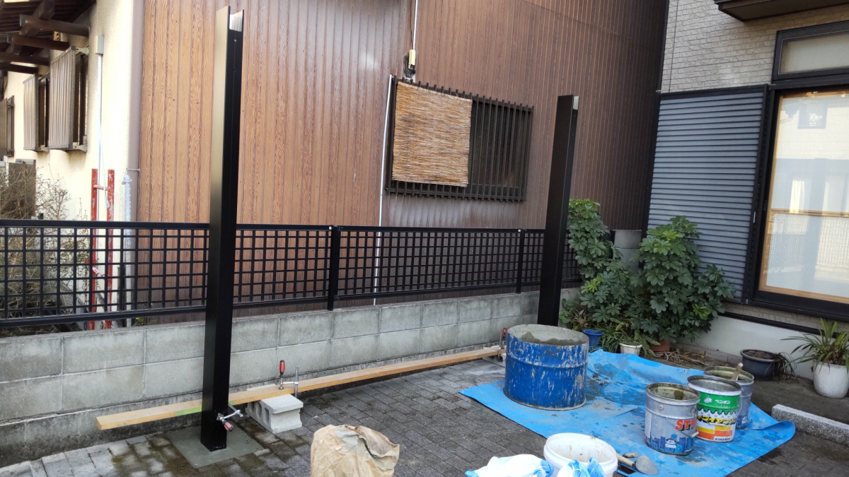 丸亀トーヨー   リノベ   パートナーズの【仲多度郡 多度津町 カーポート工事】愛車にプレゼント😄の施工後の写真1