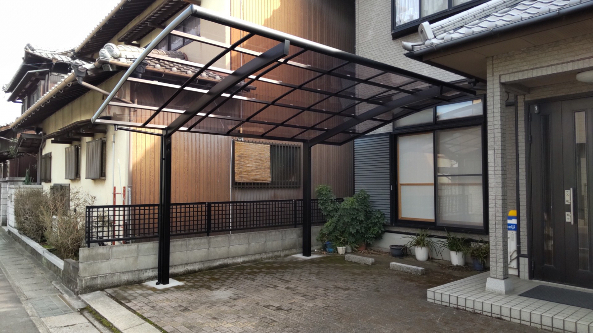 丸亀トーヨー   リノベ   パートナーズの【仲多度郡 多度津町 カーポート工事】愛車にプレゼント😄の施工後の写真2