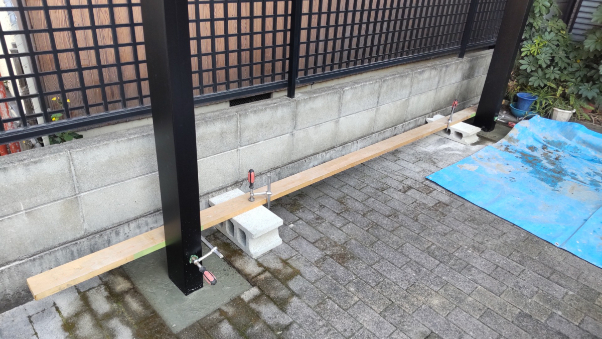 丸亀トーヨー   リノベ   パートナーズの【仲多度郡 多度津町 カーポート工事】愛車にプレゼント😄の施工前の写真3