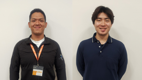 合田(左)・新居(右)の写真