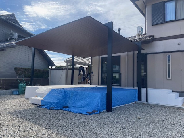 カンセイ蒲郡のLIXIL カーポートSCでつくる、上質なファサード空間の施工後の写真2