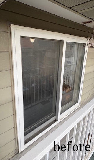 橋場ガラスのカバー工法サッシの施工！（札幌市厚別区）の施工前の写真1