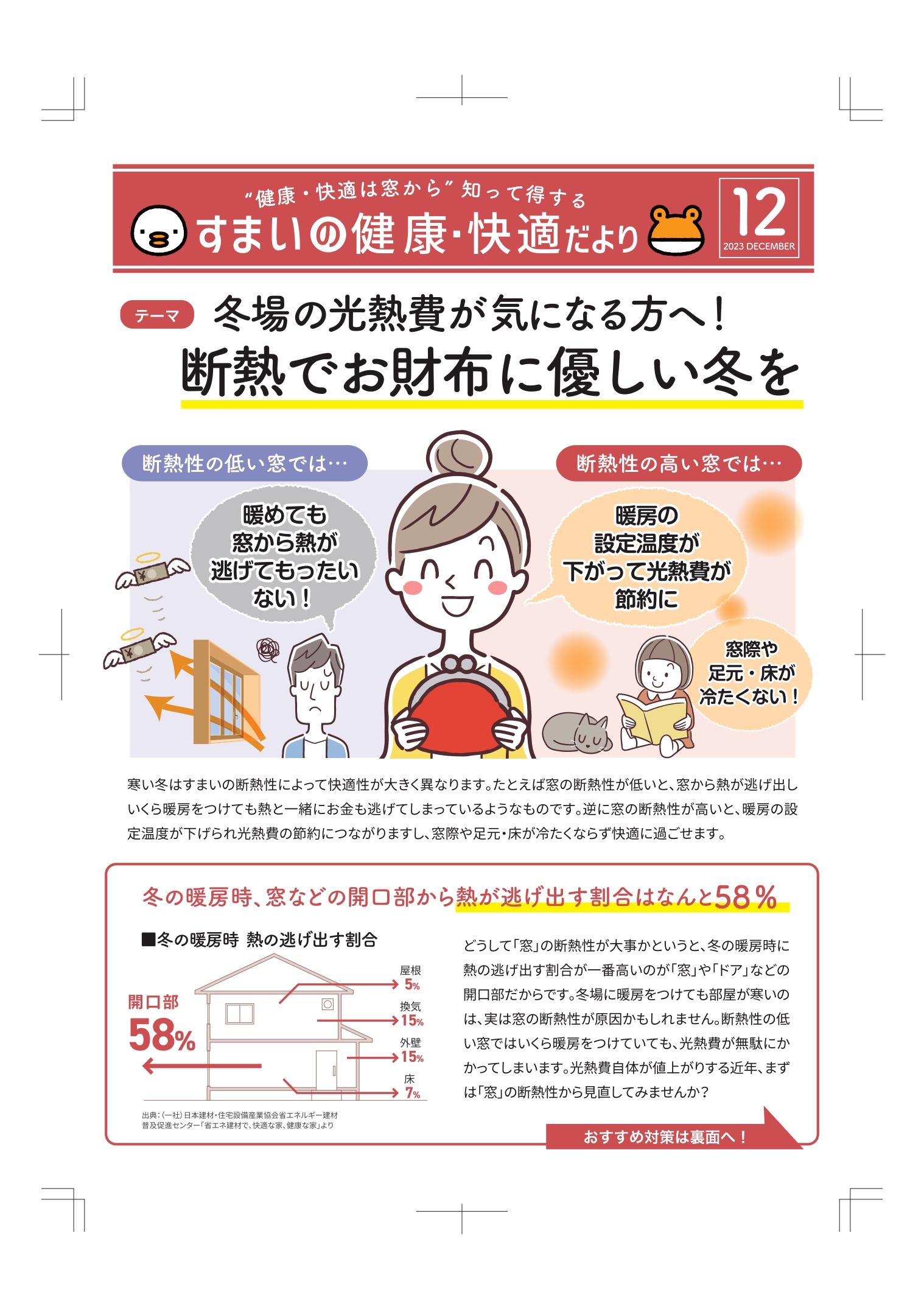 すまいの健康・快適だより　１２月号 青梅トーヨー住器 青梅店のブログ 写真1