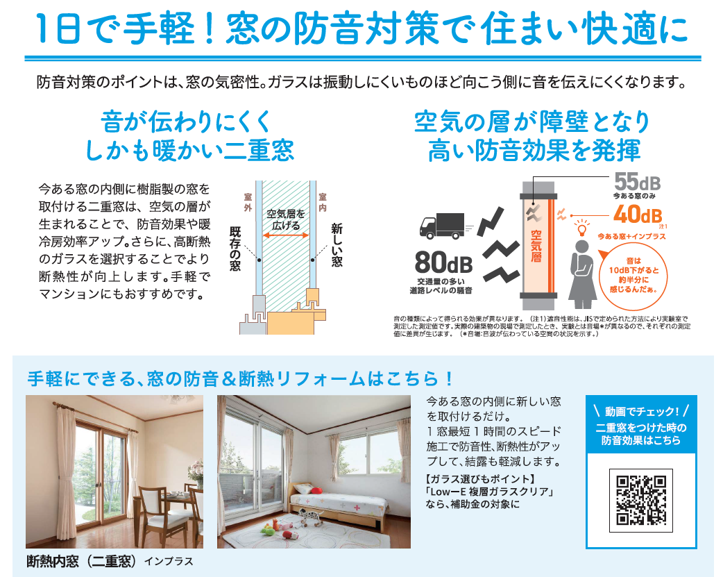 毎日の騒音にサヨナラ！窓の防音で静かな暮らし 窓工房テラムラのブログ 写真3