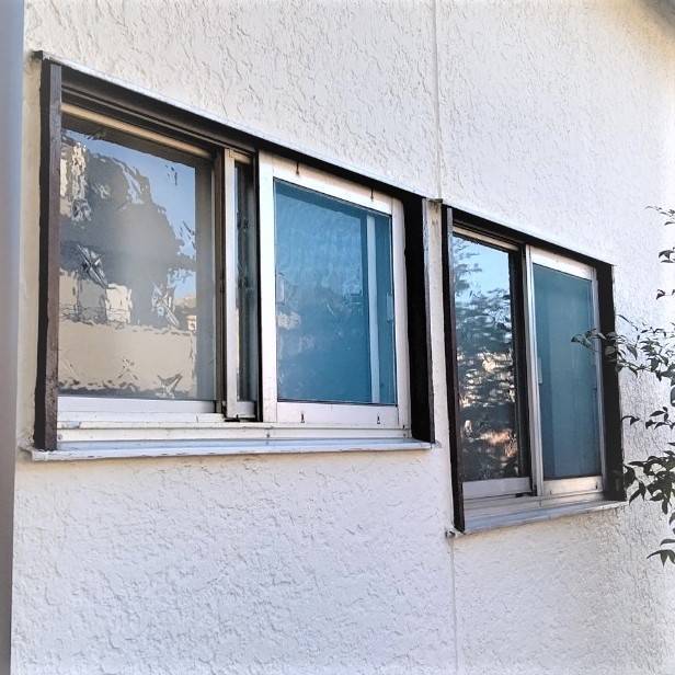 窓工房テラムラの窓に防犯対策と目隠しを入れたいの施工前の写真1