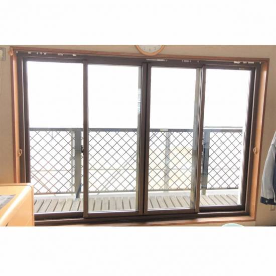 窓工房テラムラの古い大きな4枚引違の窓を新しい断熱窓に交換したい施工事例写真1
