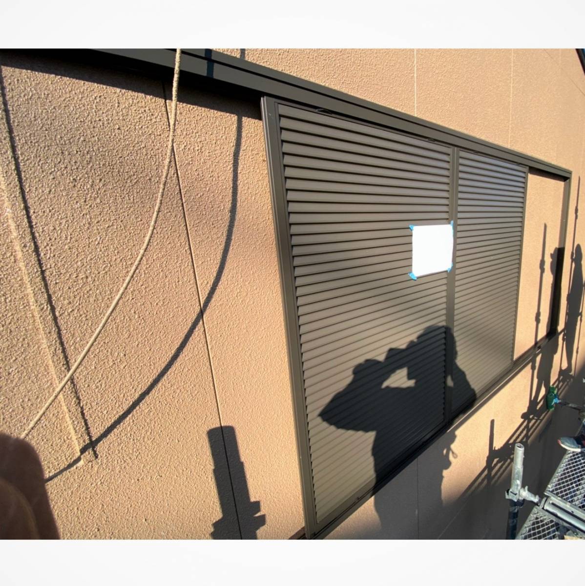 窓工房テラムラの戸袋が境界線を出ているので、違う雨戸に交換したいの施工後の写真1