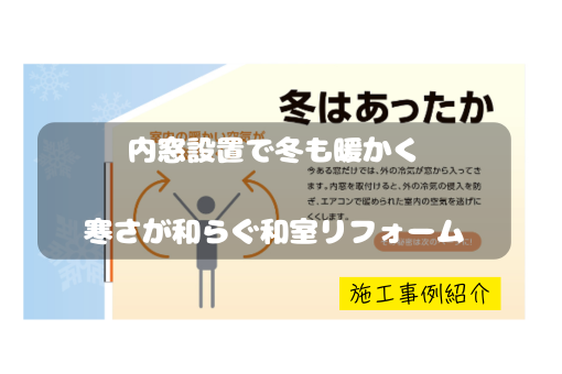 マドプラス+の内窓導入で冬の寒さが和らぐ和室リフォームの施工事例詳細写真1