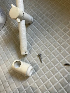 森田建材のシャワーフックの部品を交換しましたの施工前の写真2