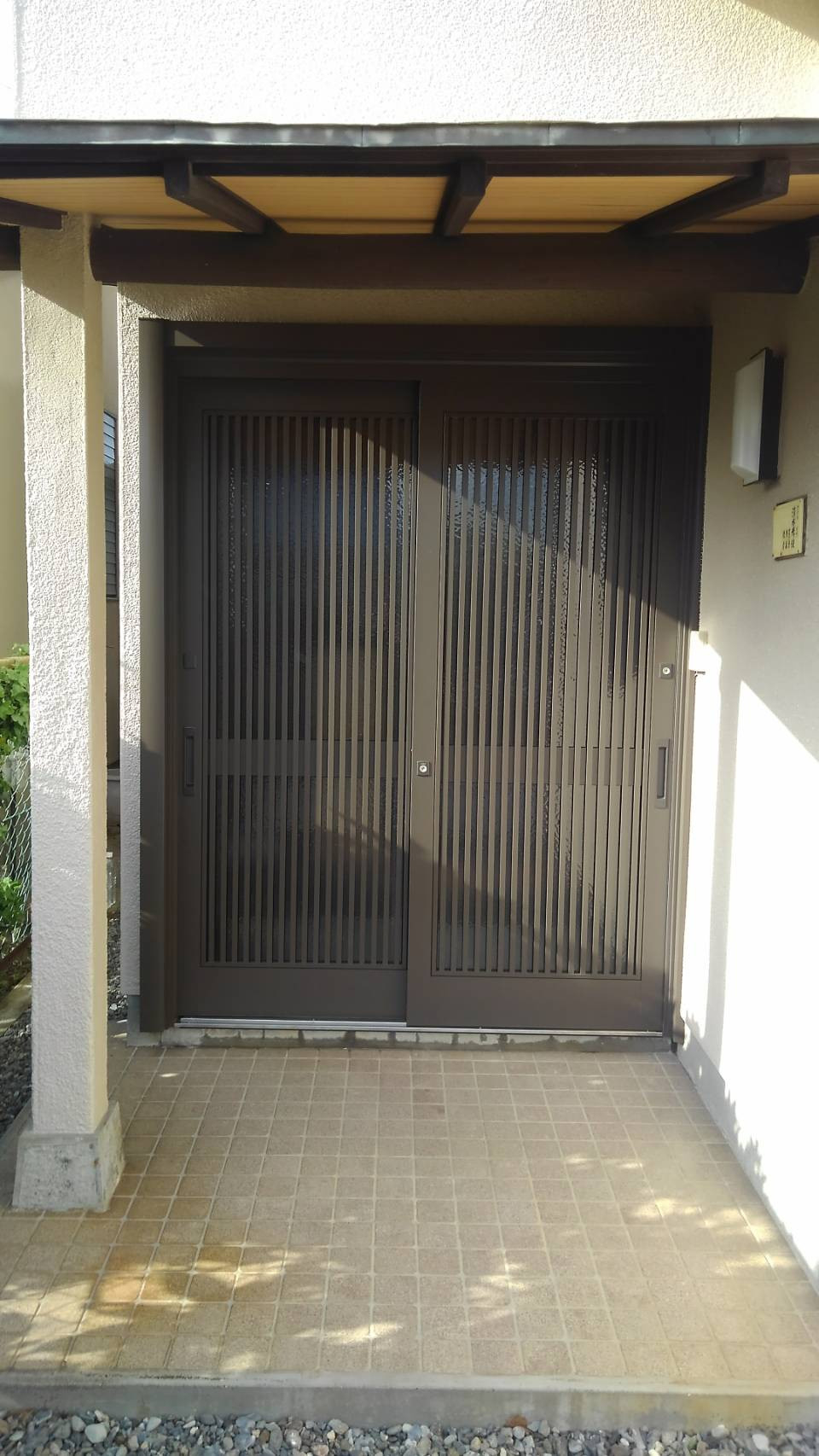 森サッシ工業の玄関ドア取替工事　№6の施工後の写真1