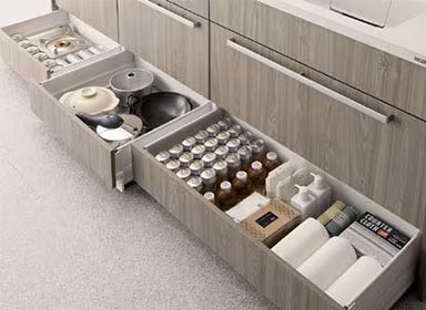 取り出しやすく大容量なフロアユニット 鎌田トーヨーのブログ 写真8