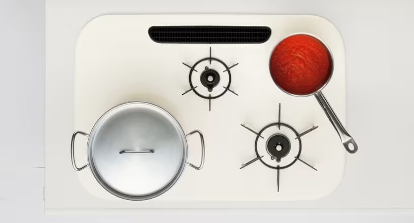 大きな鍋も同時に使える、3口コンロ 鎌田トーヨーのブログ 写真2