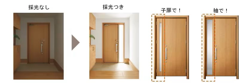 リシェント玄関ドア🚪採光 鎌田トーヨーのブログ 写真6