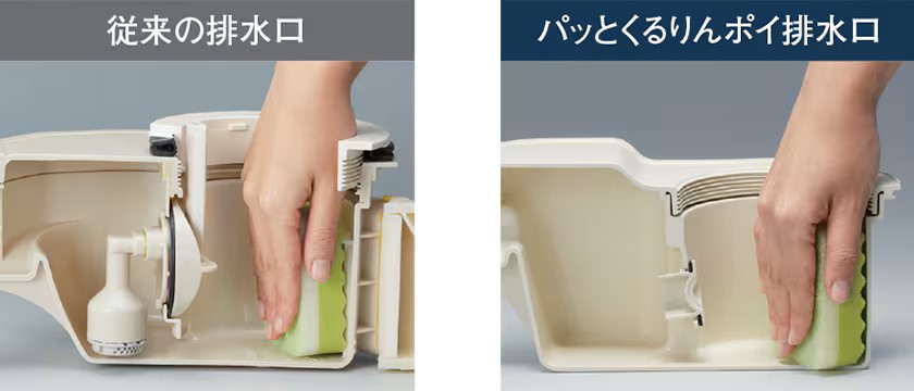 リデア🛁パッとくるりんポイ排水口 鎌田トーヨーのブログ 写真4