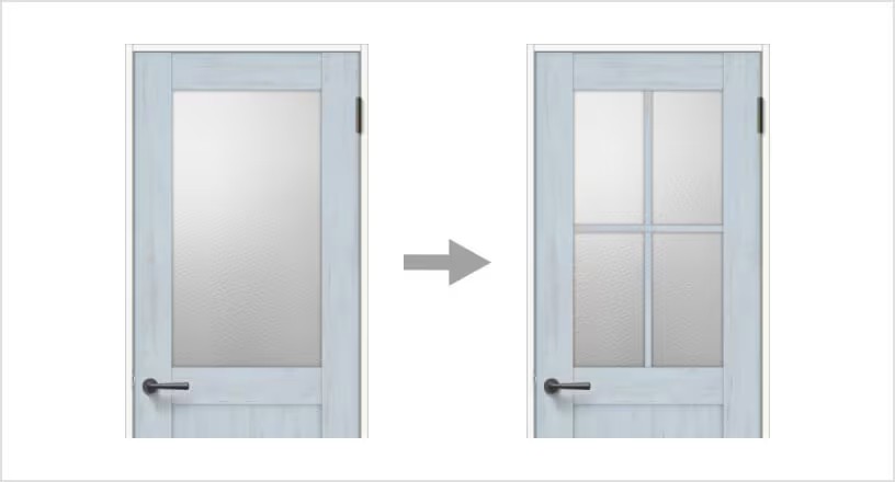 パーツや床とドアの組み合わせで個性溢れるお部屋に 鎌田トーヨーのブログ 写真4