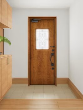 リシェント玄関ドア🚪採光 鎌田トーヨーのブログ 写真5