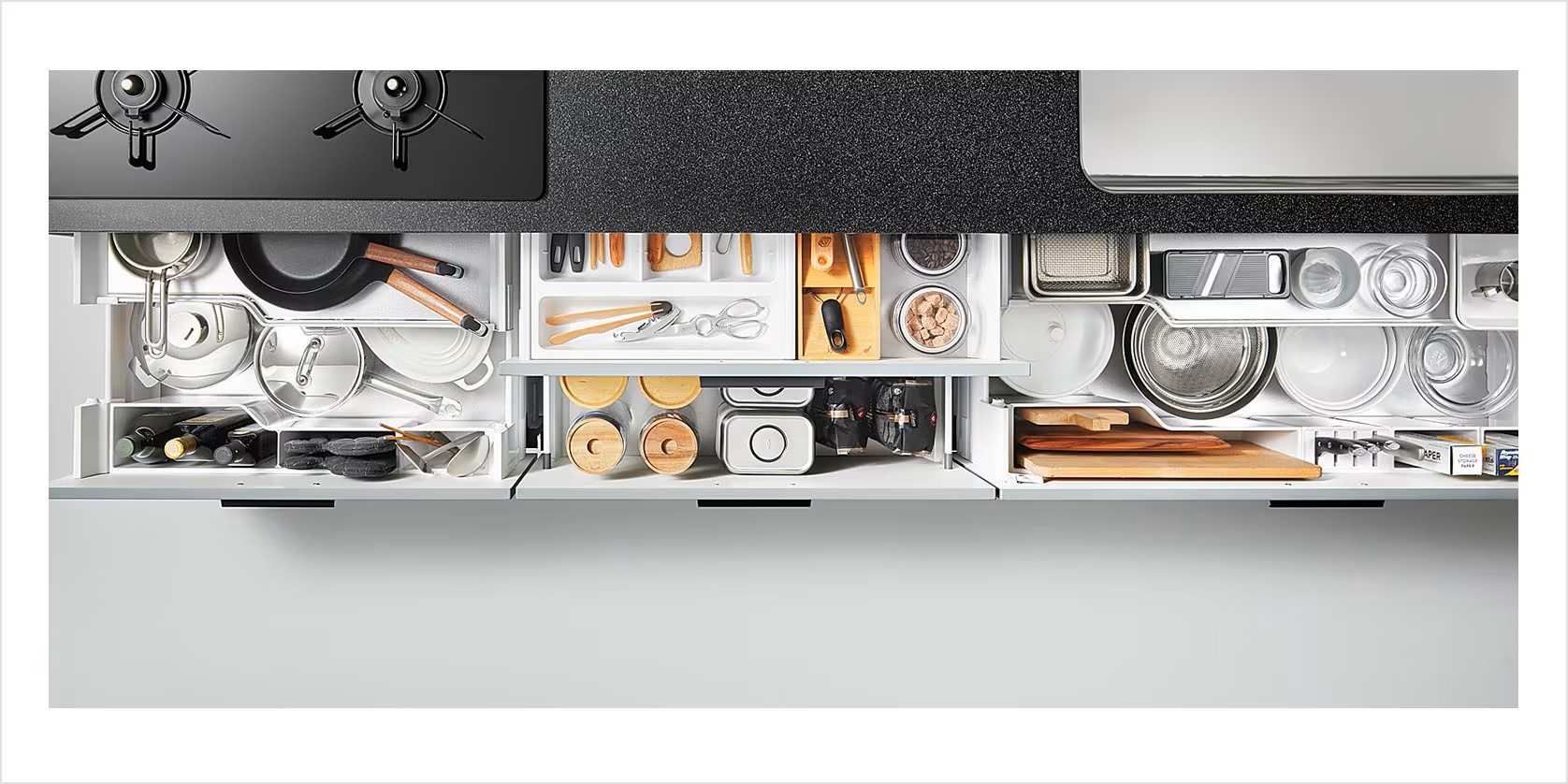 調理の流れをスムーズにしてくれる収納 鎌田トーヨーのブログ 写真1