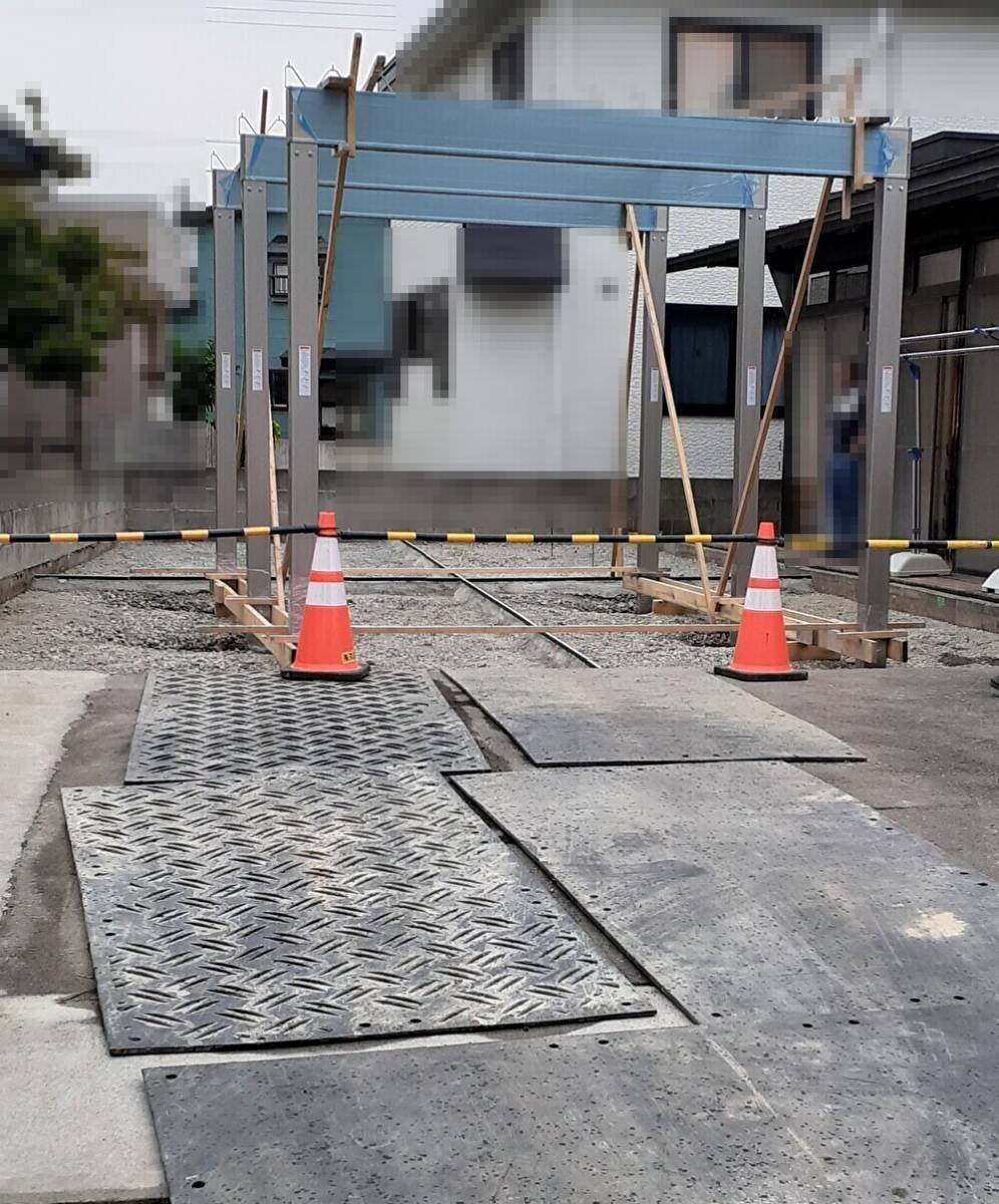 鎌田トーヨー住器の【藤崎町】カーポート取り付けました🚗の施工前の写真2