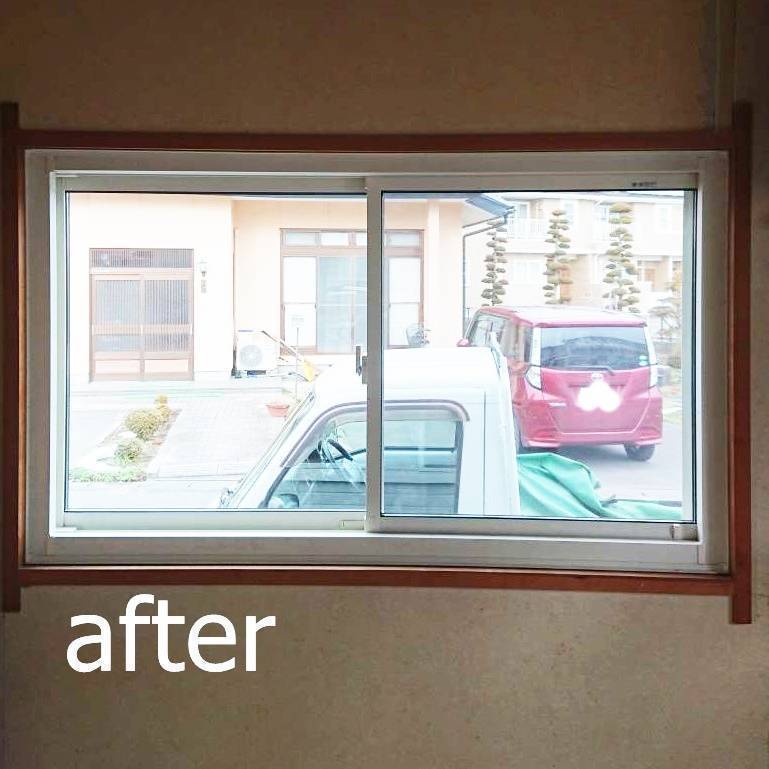 FBT新白河店の窓は、パッと取り替えられます。の施工後の写真2