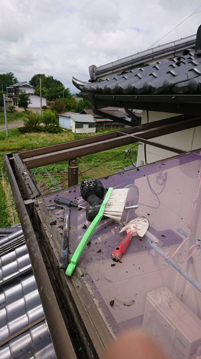 FBT新白河店の雨どいが畑になっちゃいました(´；ω；`)の施工後の写真1