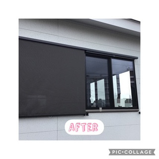 FBT新白河店のスタイルシェード取付工事の施工後の写真2