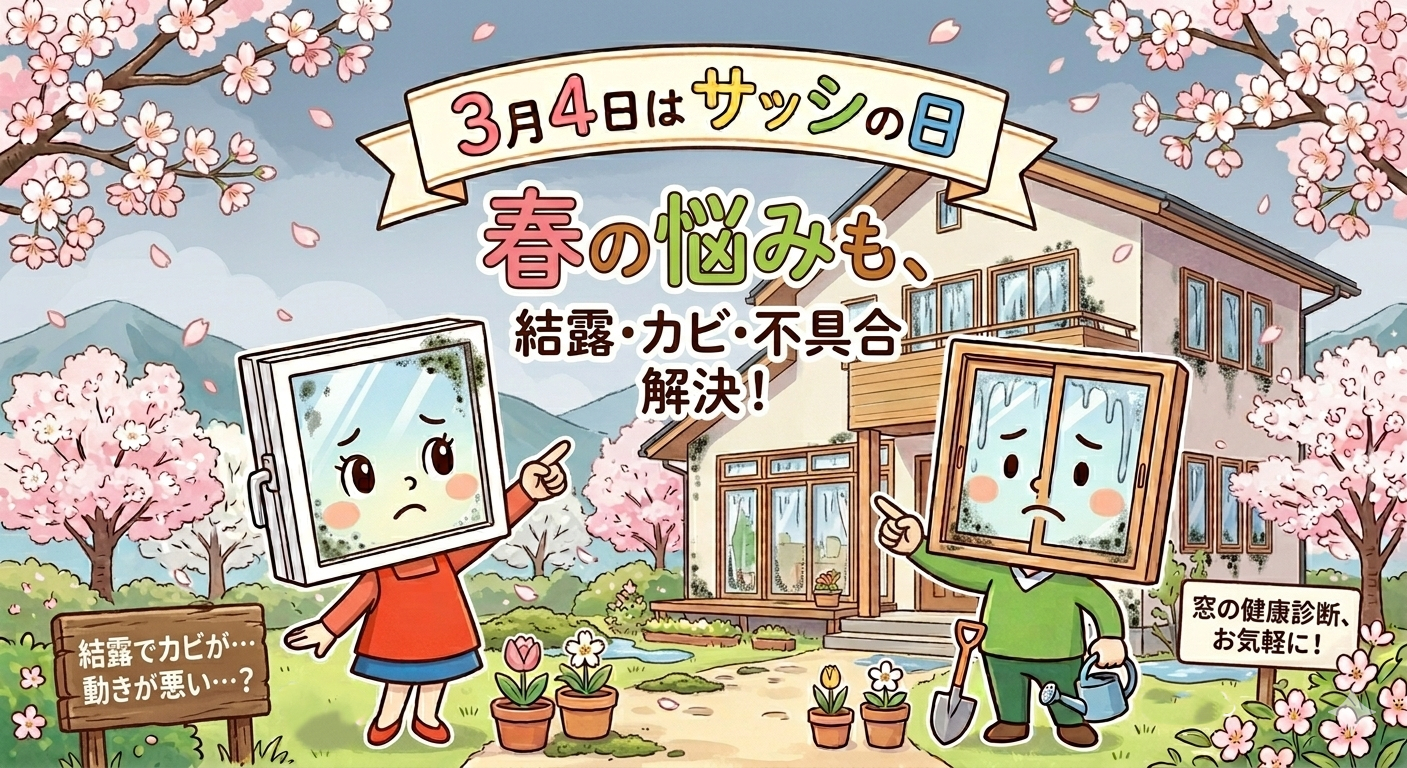 3月4日は「サッシの日」！　窓から始める春の準備🌸 アリックスのブログ 写真1