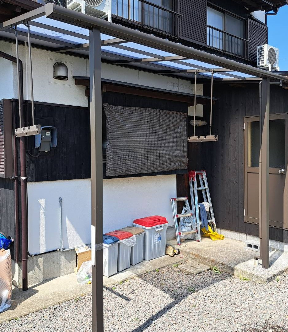 アリックスのテラス屋根取付の施工後の写真1