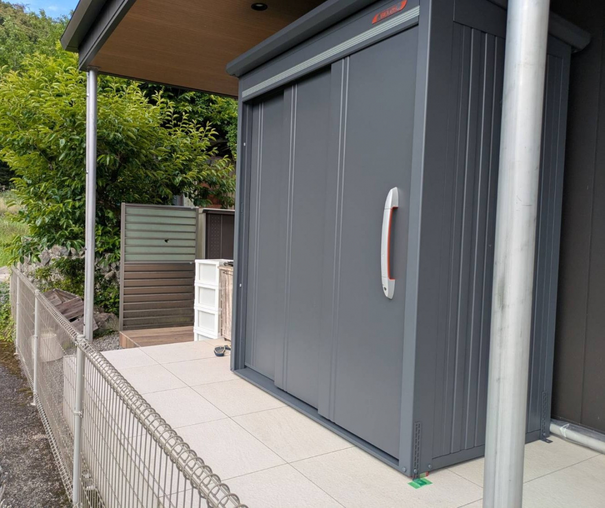 アリックスの物置設置工事の施工後の写真1