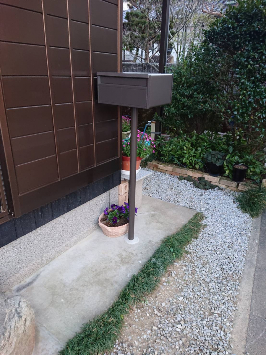 アリックスの郵便ポスト設置の施工後の写真2
