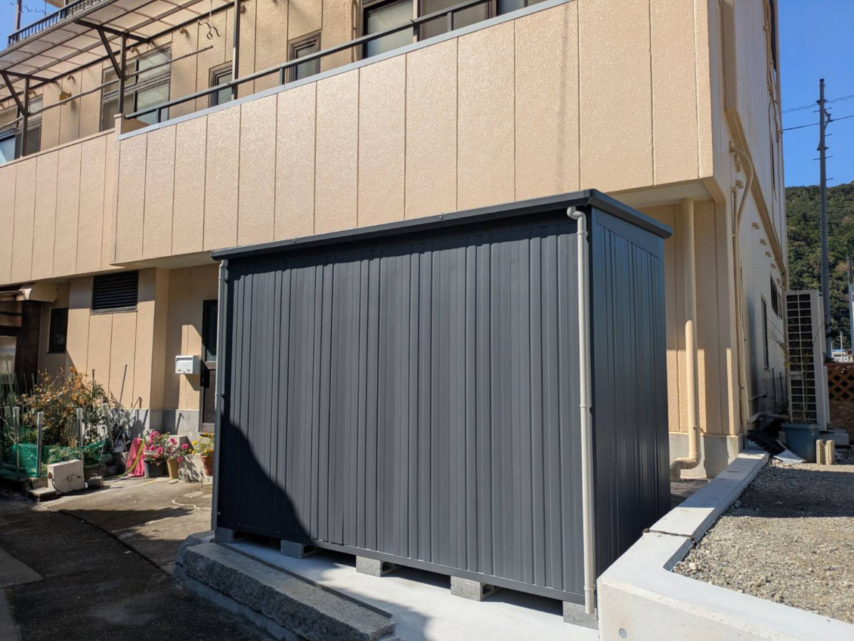 アリックスの外部物置設置工事の施工後の写真2