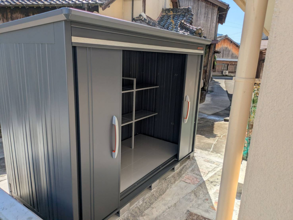 アリックスの外部物置設置工事の施工後の写真3