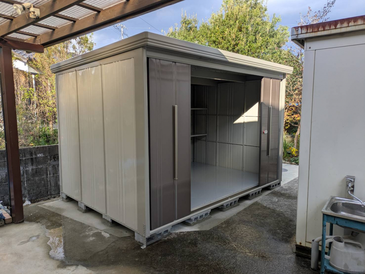 アリックスの物置設置工事　北宇和郡現場の施工後の写真2