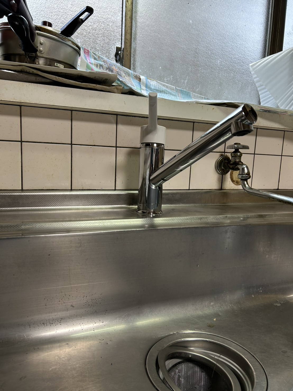 アリックスの【宇和島市】キッチンの蛇口をリフレッシュ！使いやすさ抜群のシングルレバー混合栓へ交換の施工後の写真1