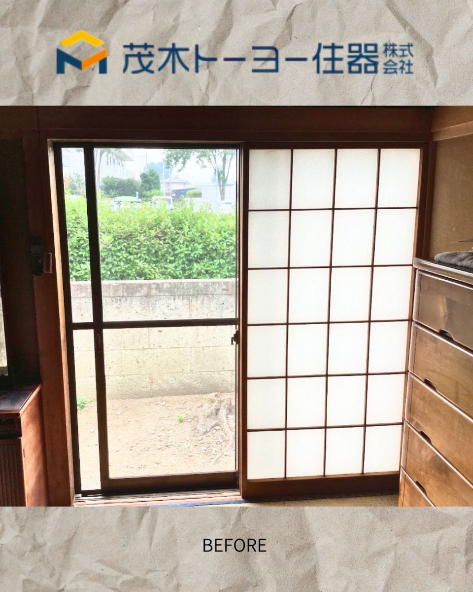 茂木トーヨー住器　茂木の防音・断熱効果に驚きのインプラス(お客様談)の施工前の写真2