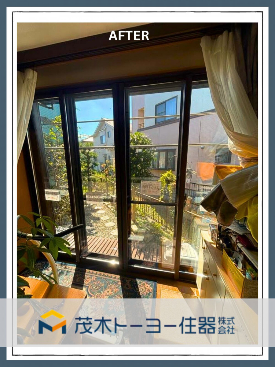 茂木トーヨー住器　茂木の補助金を活用した内窓設置の事例の施工後の写真1