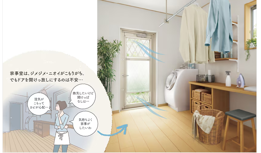 山商トーヨー住器の【勝手口も見た目・防犯・通風性UP!】リシェントで快適な勝手口リフォームの施工事例詳細写真2